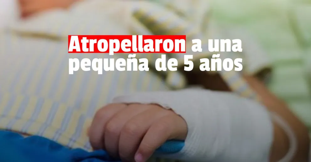 Rivadavia: un motociclista atropelló a una nena de 5 años