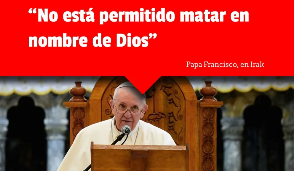 El papa Francisco recorrió las zonas más afectadas por los ataques en Irak