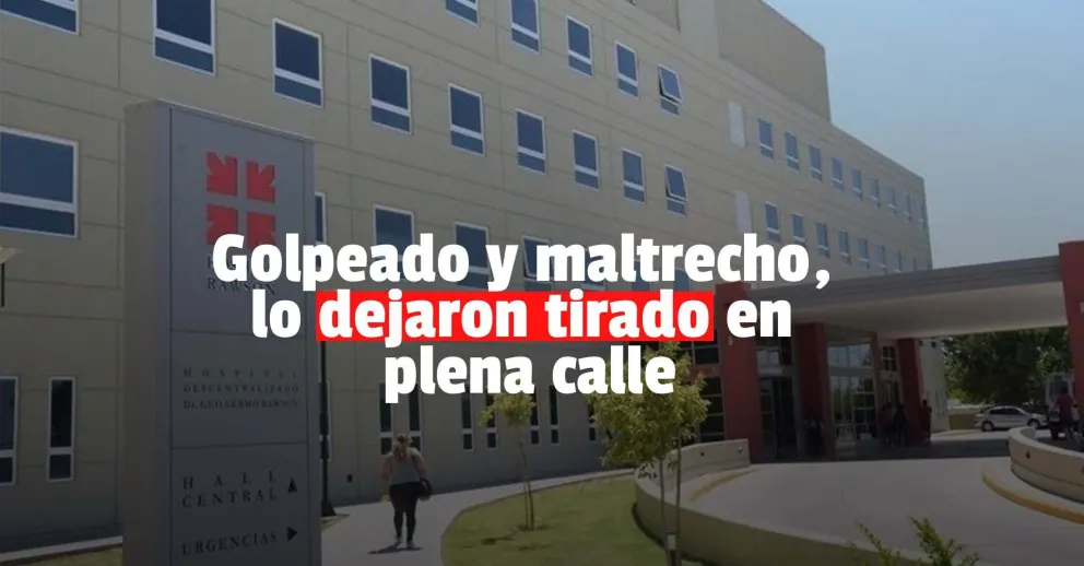 Le dieron una paliza y lo tiraron en la puerta de su casa