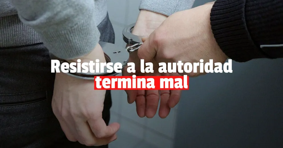 Se negó a bajarse del auto en un control y terminó detenido a la fuerza