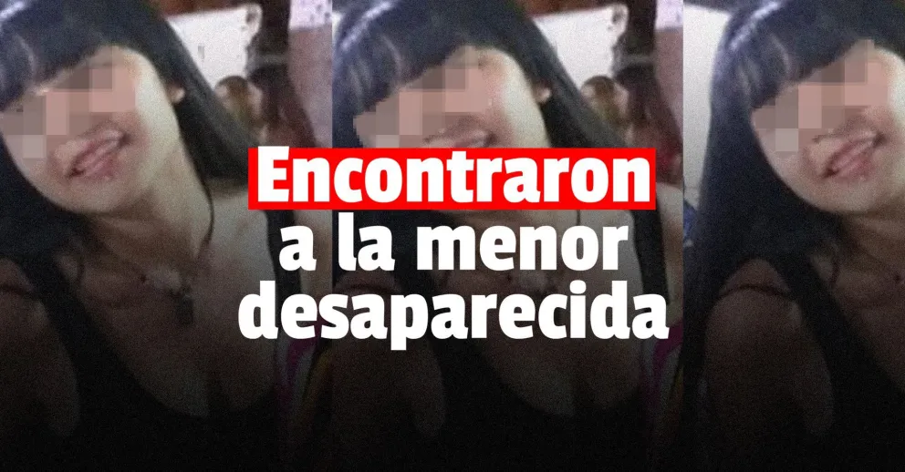 Apareció la menor que no había vuelto a su casa