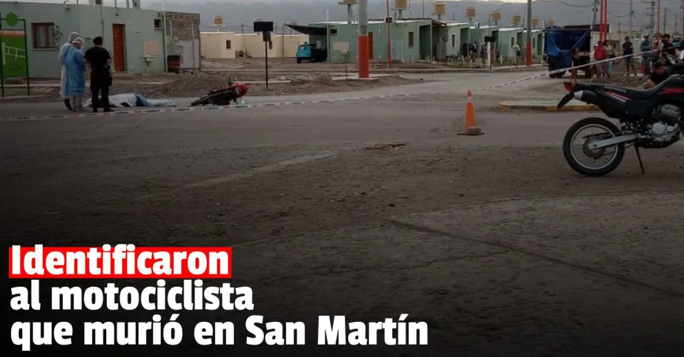 La Policía identificó al motociclista que murió en San Martín