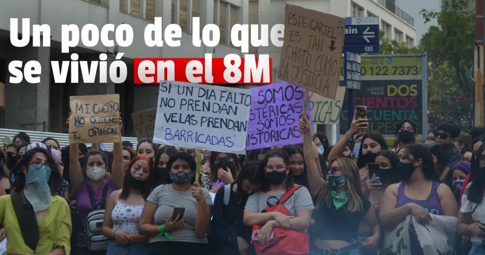 Cientos de mujeres marcharon este 8M bajo el lema: "Ni una menos"