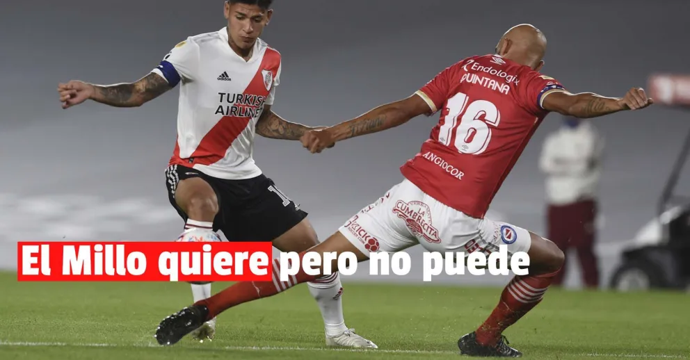 River no puede con Argentinos y empatan 0 a 0