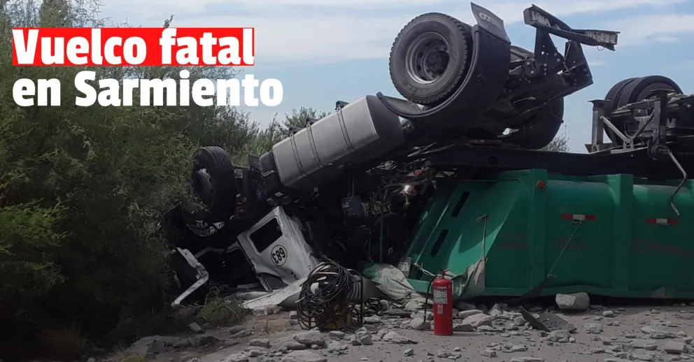 Volcó un camión en El Cerrillo: el chofer murió