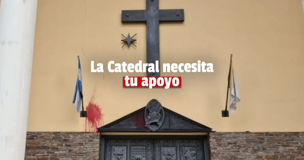 Tras las pintadas en la Catedral, la Iglesia convocó a un abrazo simbólico
