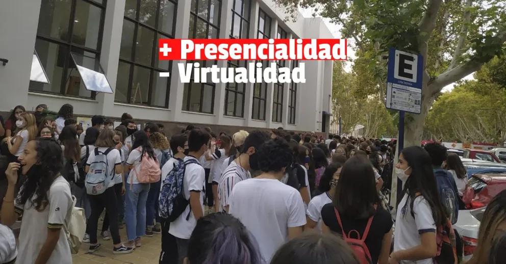 Alumnos de institutos preuniversitarios reclamaron por la presencialidad