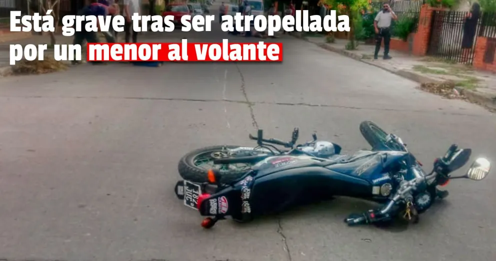 Es menor, manejaba una camioneta y embistió a una mujer