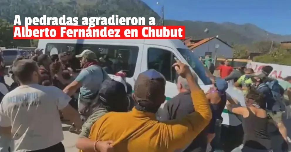 Alberto Fernández fue agredido en Chubut