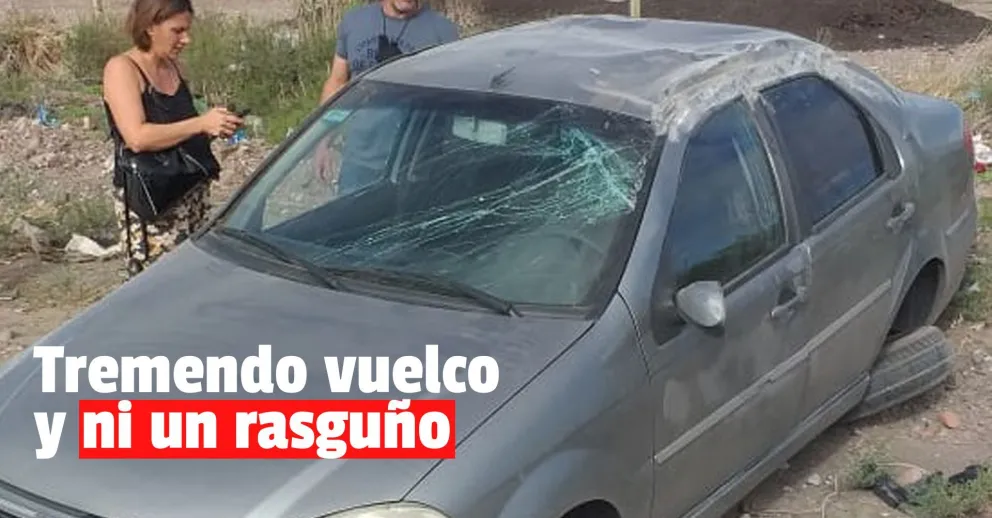 Volcó en la Ruta 40 y resultó ilesa