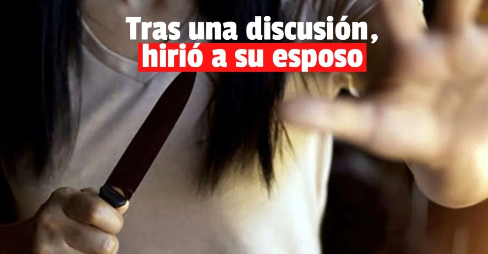 Una mujer agredió a su pareja y le clavó un cuchillo en el abdomen