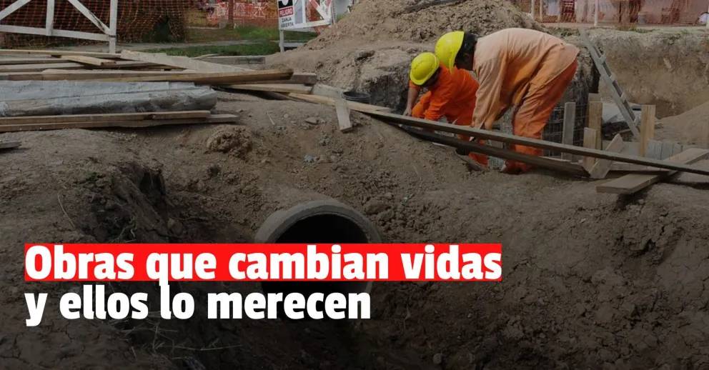 Avanza la obra cloacal que mejorará la calidad de vida de más de 35 mil cauceteros