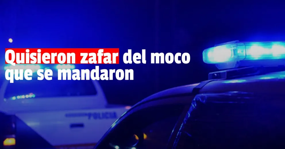 Chocaron contra una familia, se escaparon y abandonaron el auto