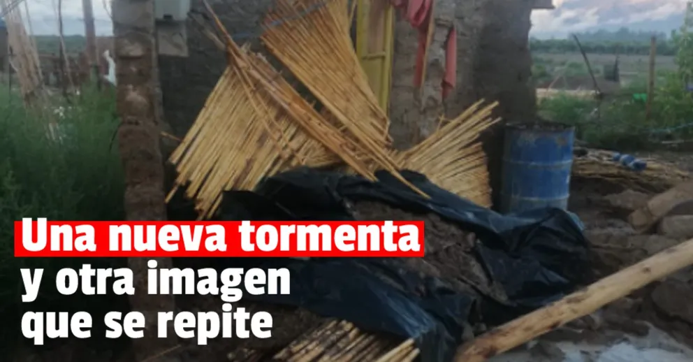 Otra vez la tormenta causó inundaciones en diferentes departamentos