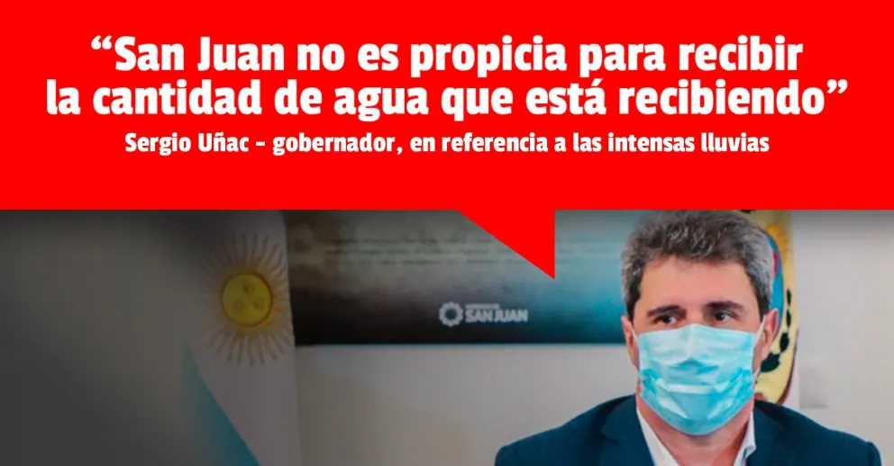 "San Juan no es propicia para recibir la cantidad de agua que está recibiendo"