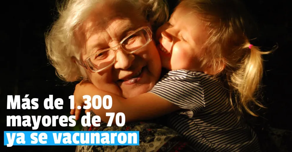 Ya se vacunaron más de 1.300 mayores de 70 años