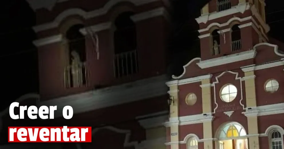 Salta: conmoción por la aparición de la Virgen en el campanario de una iglesia