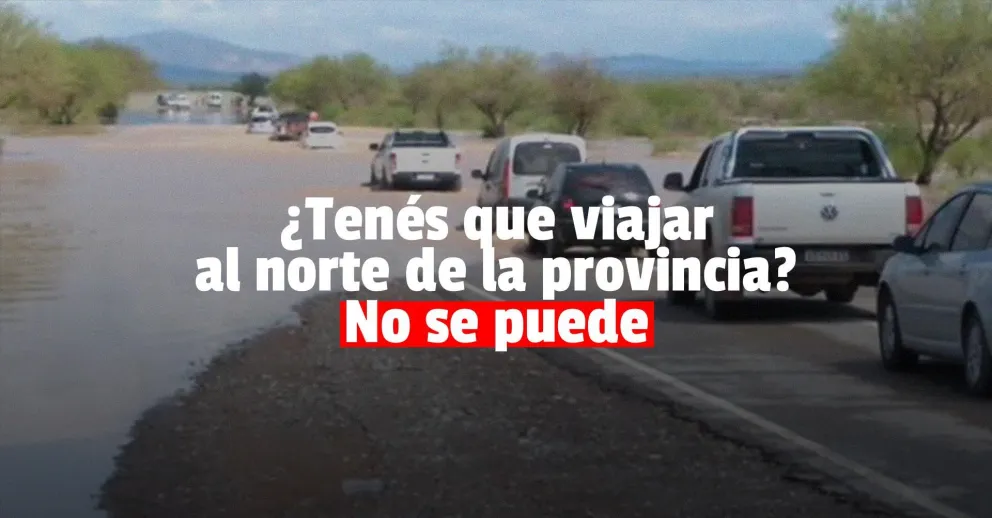 Cortaron la Ruta 40 por la creciente y no se puede viajar al norte de la provincia
