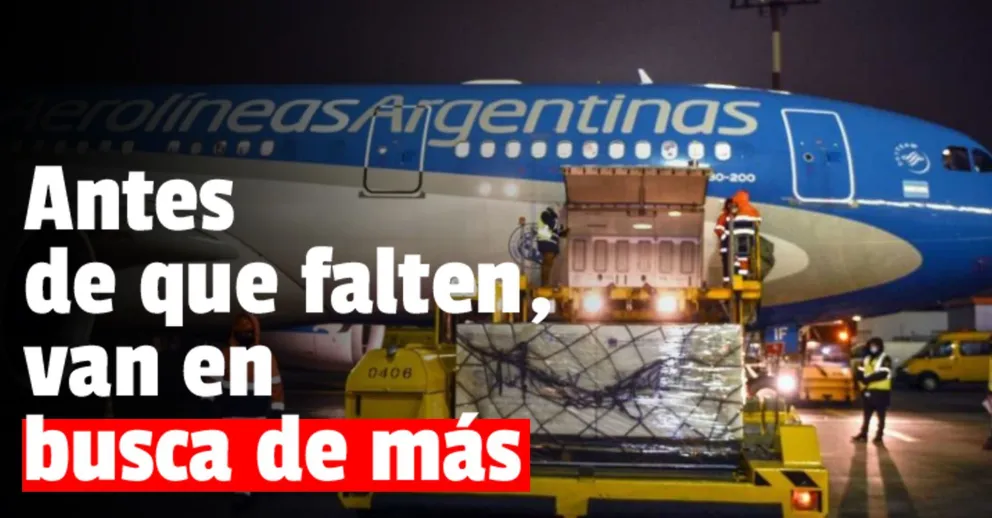 Preparan un nuevo vuelo a Moscú en busca de más vacunas Sputnik V