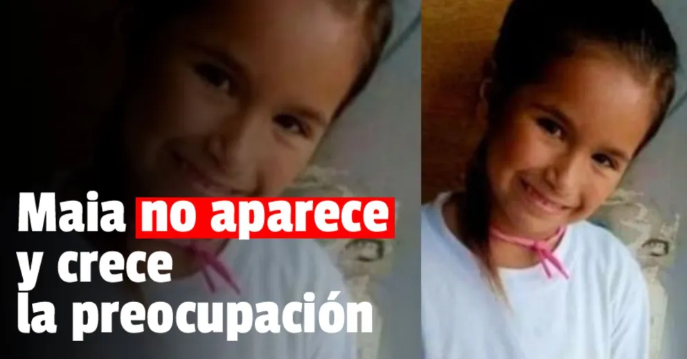 Continúa la búsqueda desesperada de Maia: creen que ha sido secuestrada