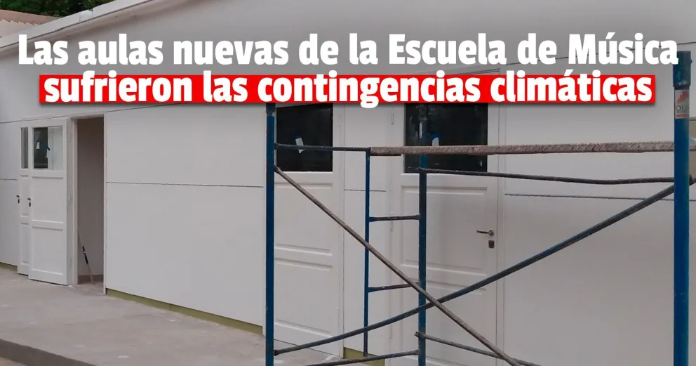 Las nuevas aulas de la Escuela de Música están listas pero no se pueden utilizar