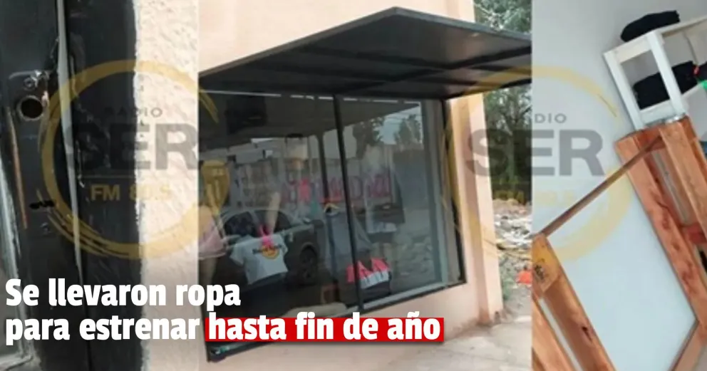 Robaron $150.000 en ropa a una tienda que había inaugurado días atrás