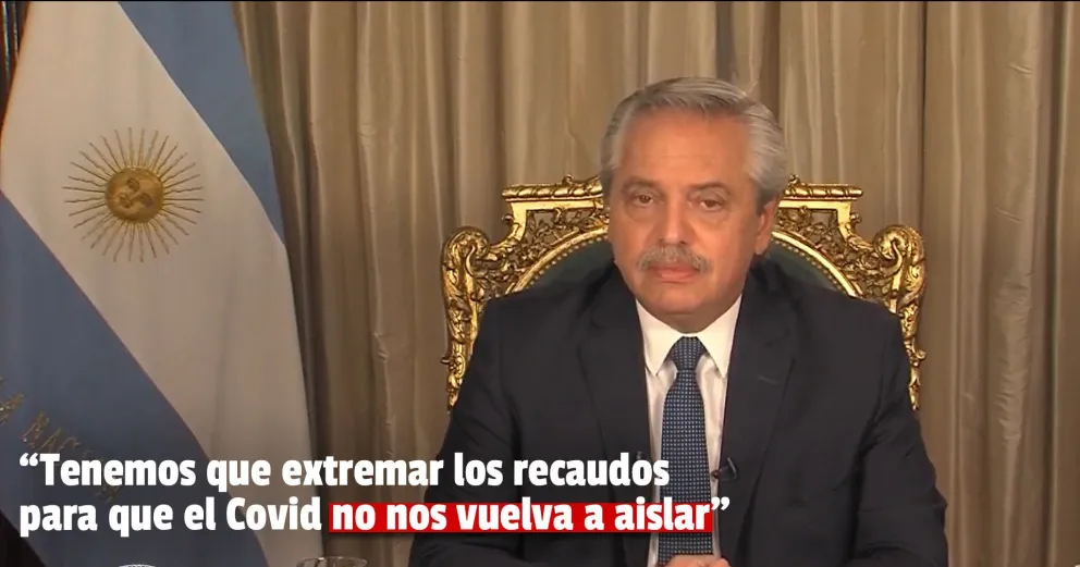 En cadena nacional, Alberto Fernández anunció que hay retraso global en la entrega de vacunas