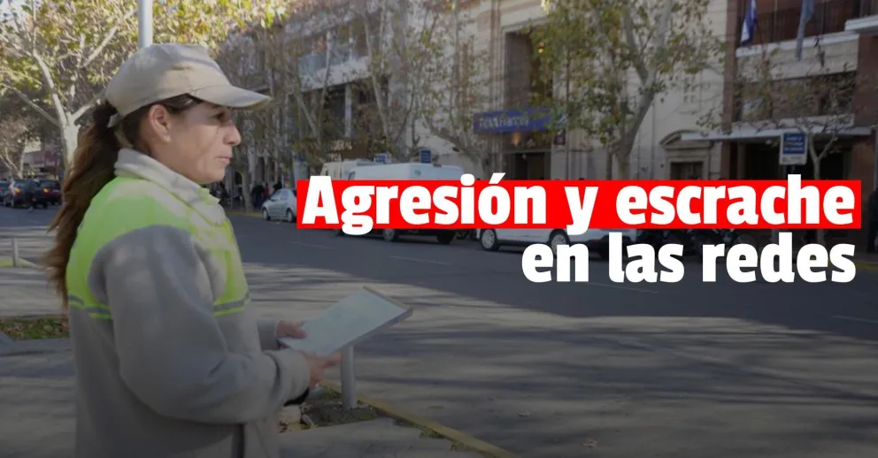 Escrachan a un empresario sanjuanino tras agredir a una monitora urbana