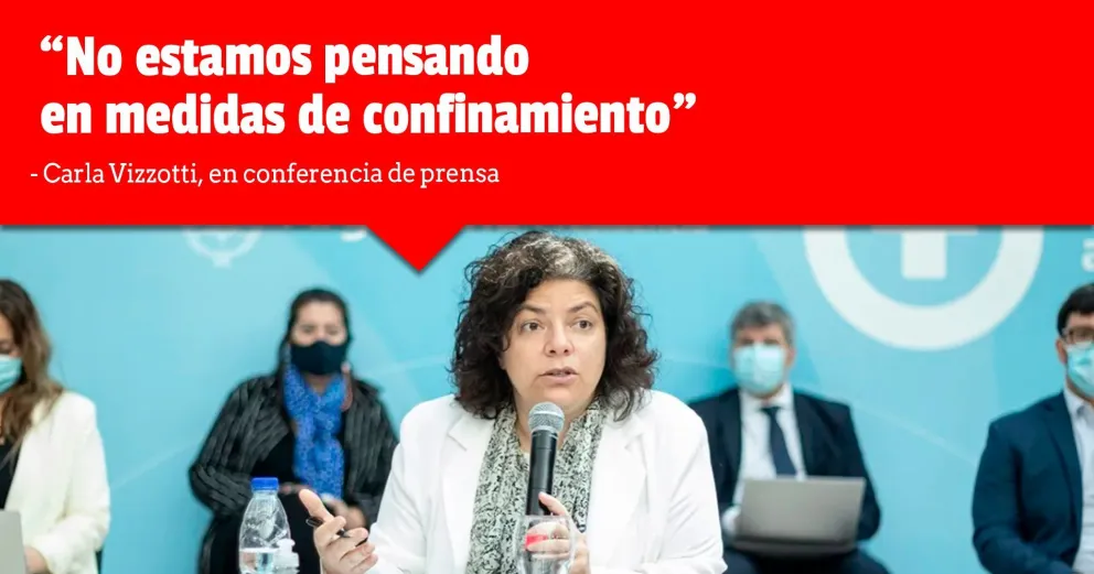 Tras el aumento de casos de coronavirus, la ministra de Salud brindó una conferencia