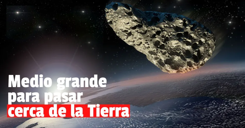 Un asteroide pasará cerca de la tierra este domingo