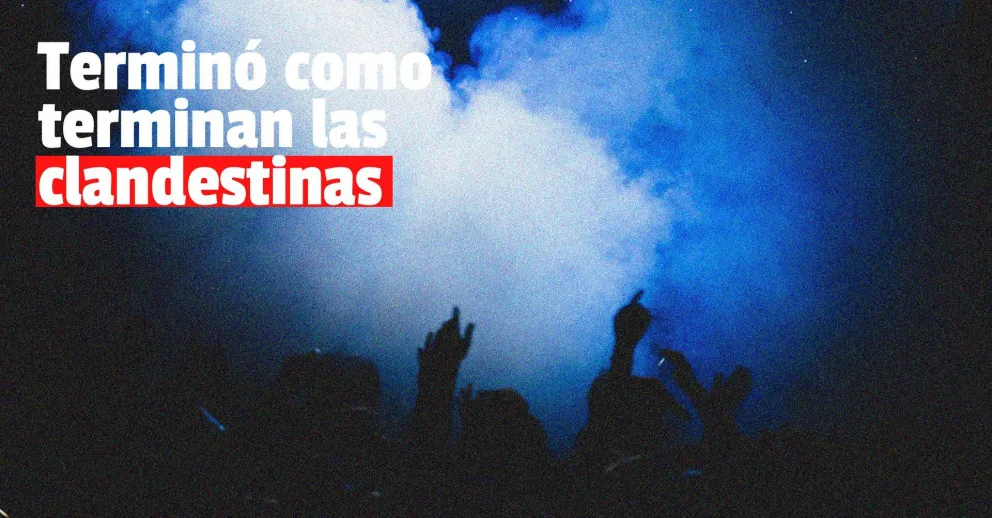 Fiesta clandestina: menores demorados y autos radiados