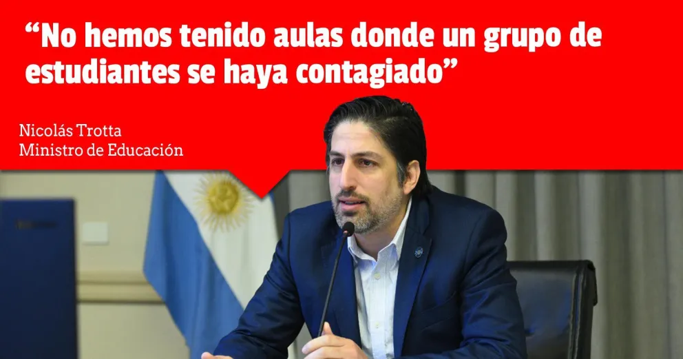 Nicolás Trotta defendió las clases presenciales