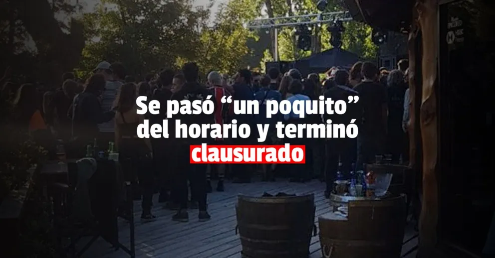 Clausuraron un resto bar en Jáchal por excederse del horario