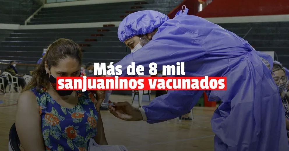 En San Juan ya se aplicaron 52.809 dosis de vacunas contra el covid-19