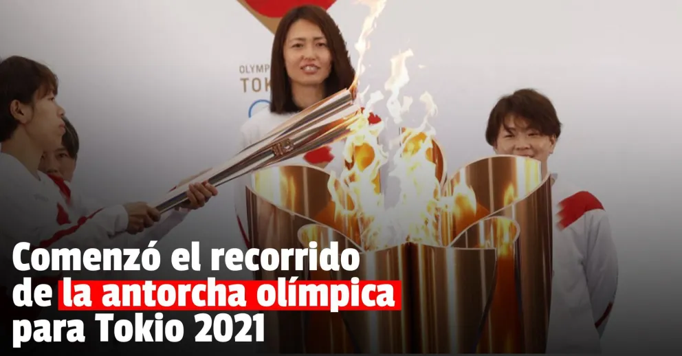 La antorcha olímpica comenzó su recorrido antes de los Juegos Olímpicos de Tokio