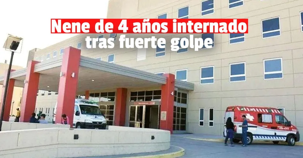 Un niño de Iglesia sufrió un fuerte golpe al caer de un sillón y está en terapia intensiva