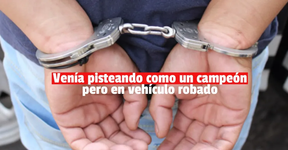 Circulaba en una moto robada y fue detenido