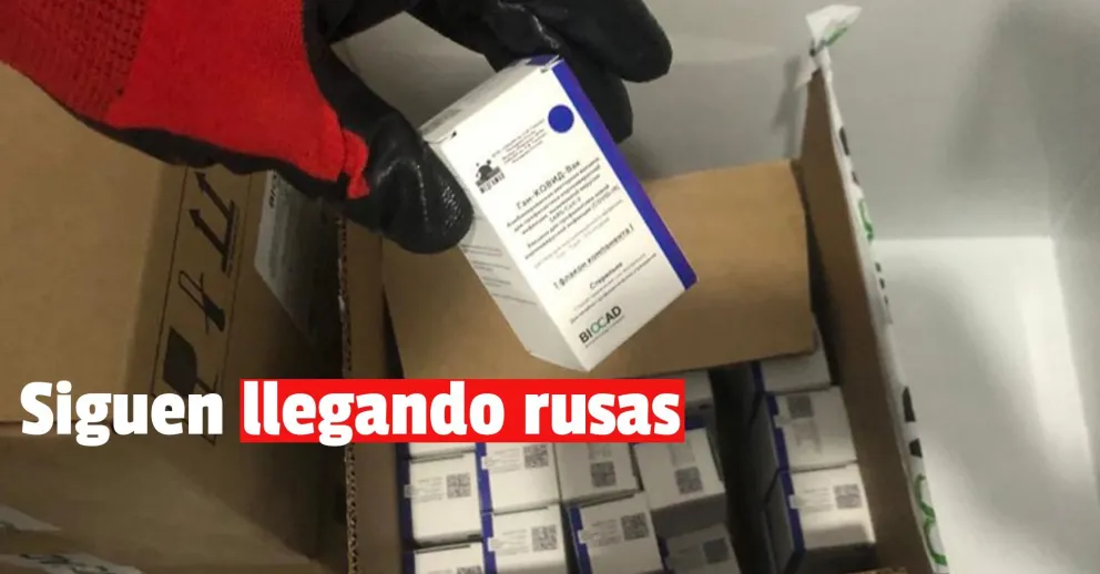 Llegaron a San Juan otras 5400 dosis de la vacuna Sputnik V