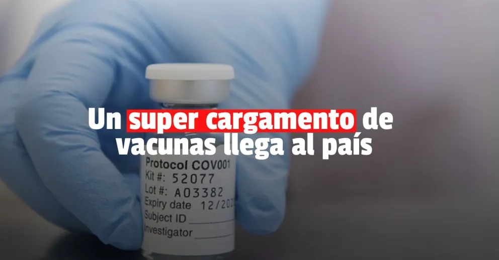 Llegan casi cinco millones de la vacuna de Oxford a Argentina