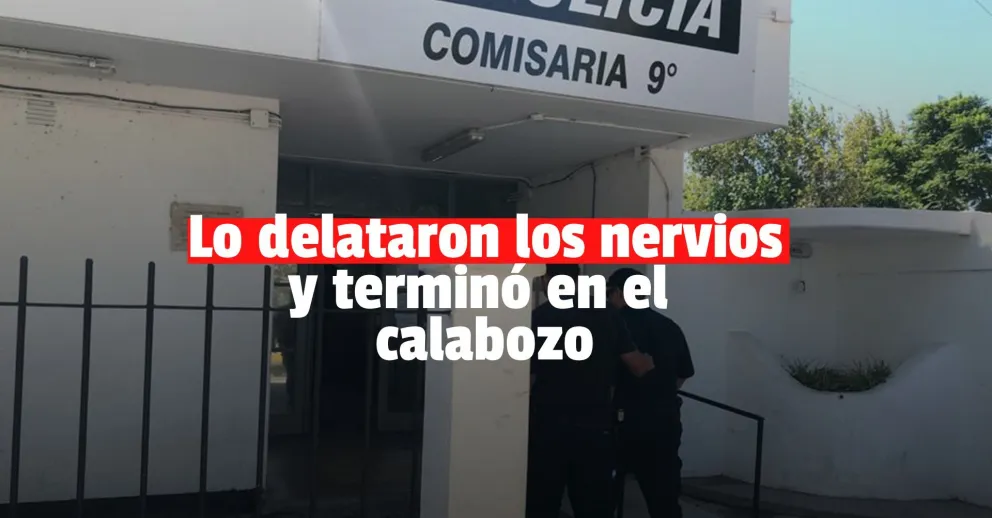 Se puso nervioso cuando llegó la Policía y terminó detenido