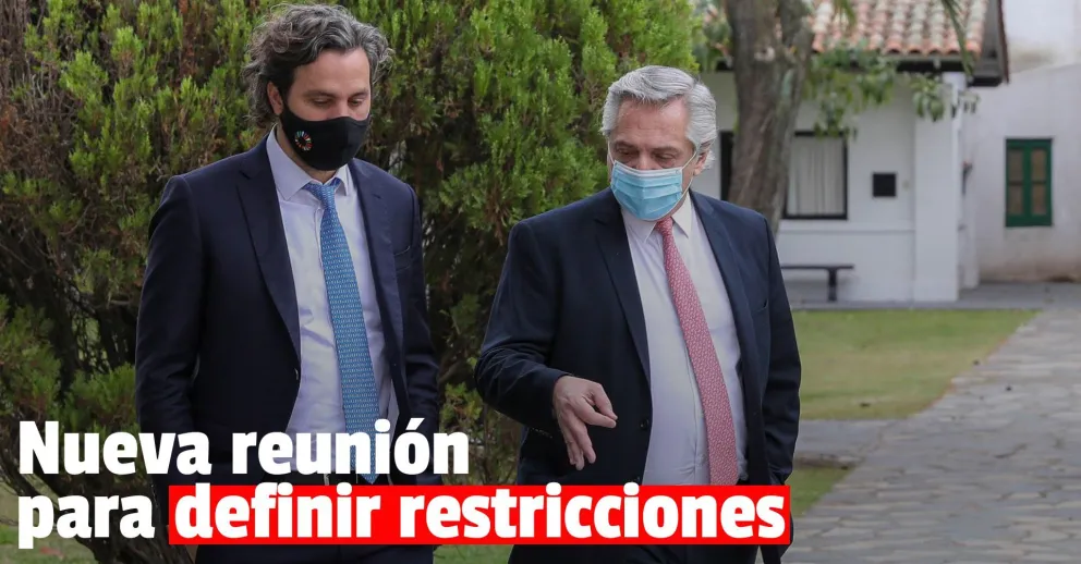 Alberto Fernández define nuevas medidas restrictivas para bajar la circulación del coronavirus