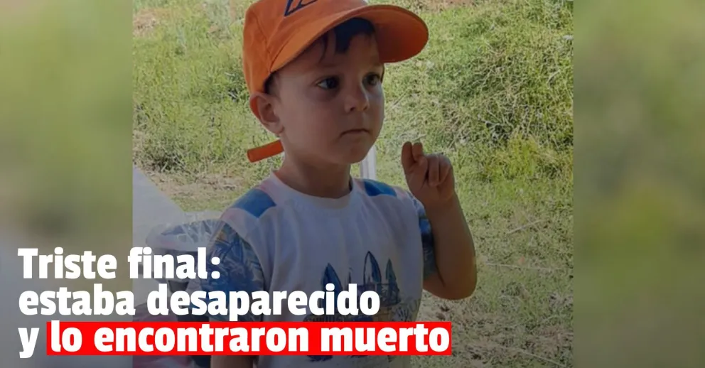 Encontraron muerto a Santiago, un nene de 3 años que había desaparecido en Neuquén