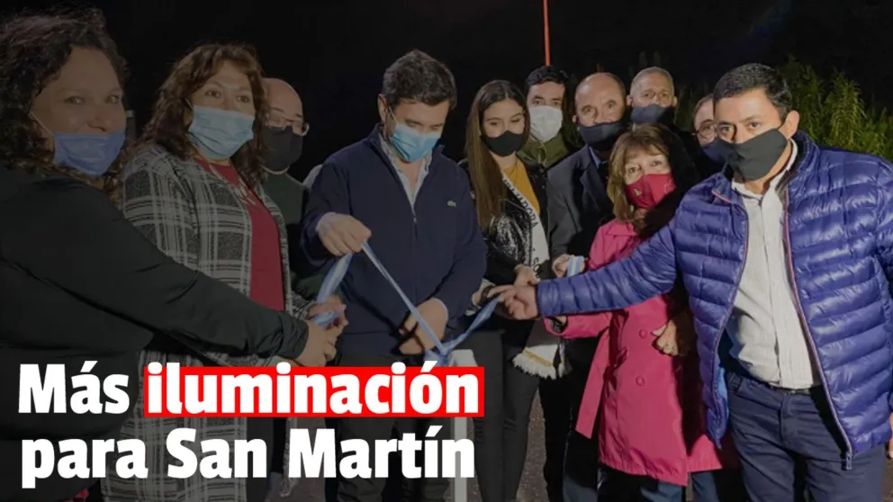 Florida iluminada en San Martín