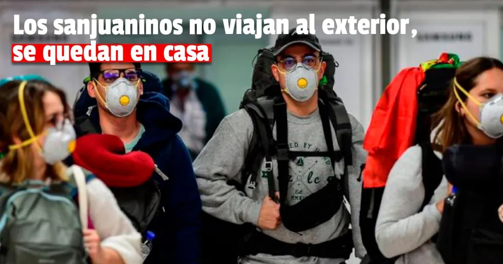 San Juan: se cancelaron los pocos viajes al exterior que había