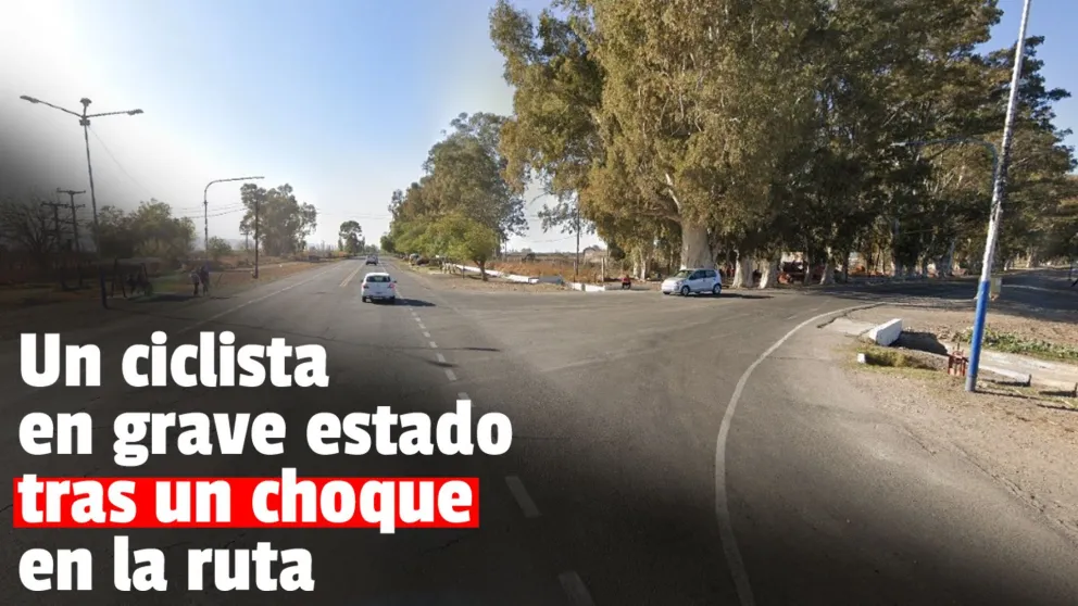 Iba en bicicleta, lo chocó una auto y quedó en grave estado