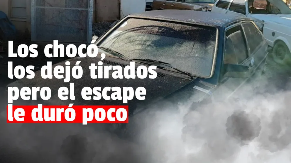 Atropelló a dos jóvenes en moto y se dio a la fuga