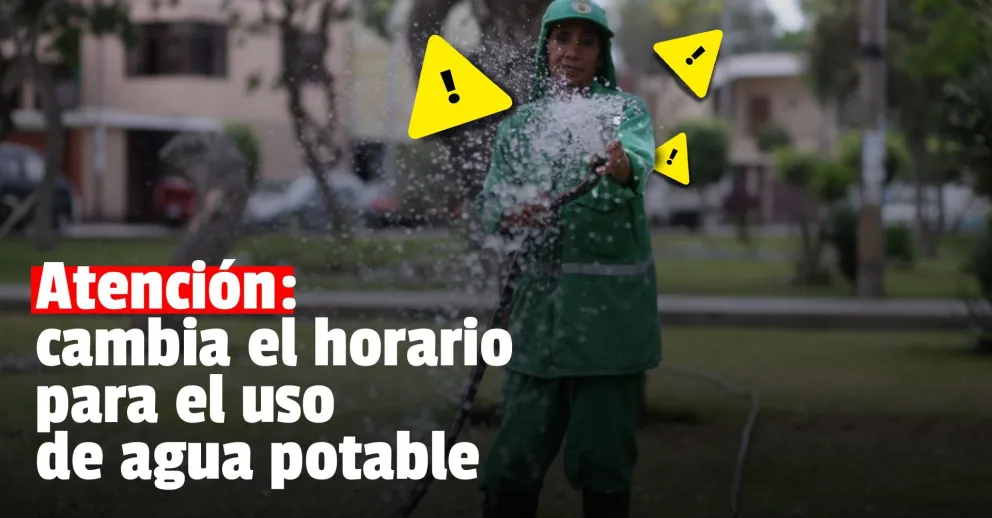 En abril cambiará el horario del uso restringido de agua potable