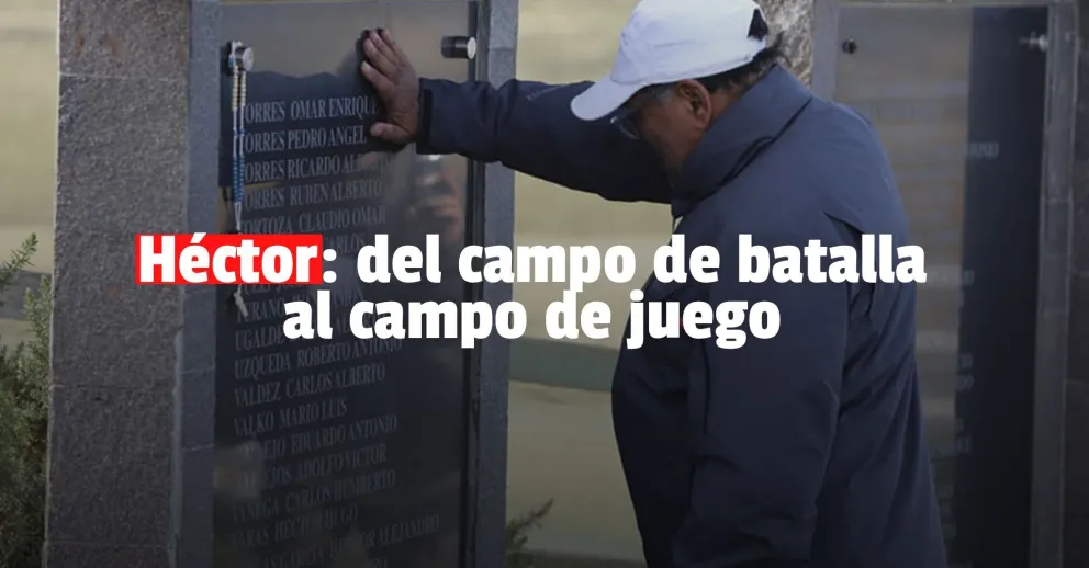 Héctor, de estar cerca del campo de batalla a estar cerca del campo de juego