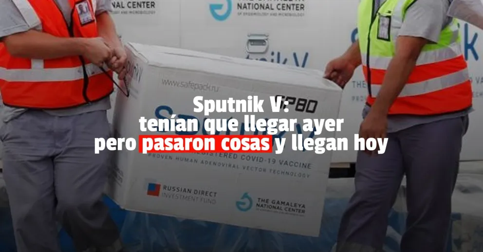 Este viernes llegan más Sputnik V