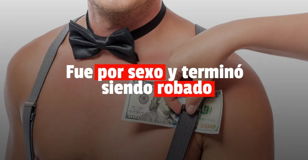 Denunció que un trabajador sexual le robó 10 mil pesos